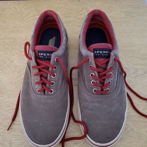 Men's Sperry Topsider Canvas Shoes - Size 10